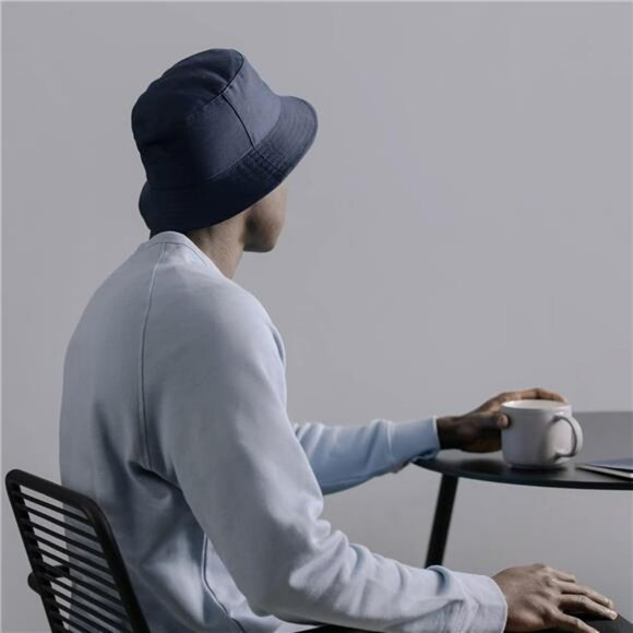 Unisex Cotton Bucket Hat Summer Sun Hat UV Protection Beach Fishing Cap - Picture 6 of 7